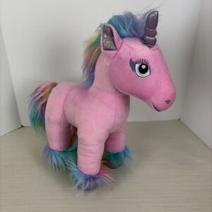 Build a Bear Fairy Friend Pink Unicorn Plush Stuffed Animal 17 Inches